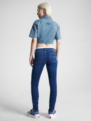 Calça jeans skinny de cintura baixa Sophie