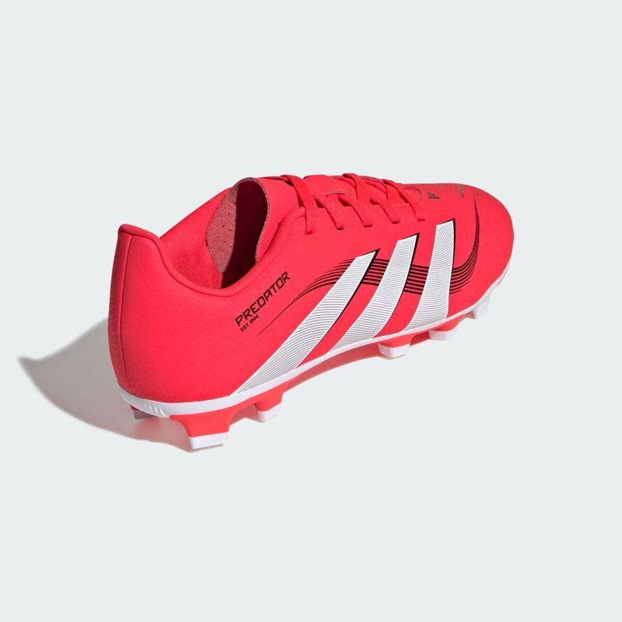 adidas Predator Club FxG Pure Victory - Lucid Red/Blanc/Noir Enfant
