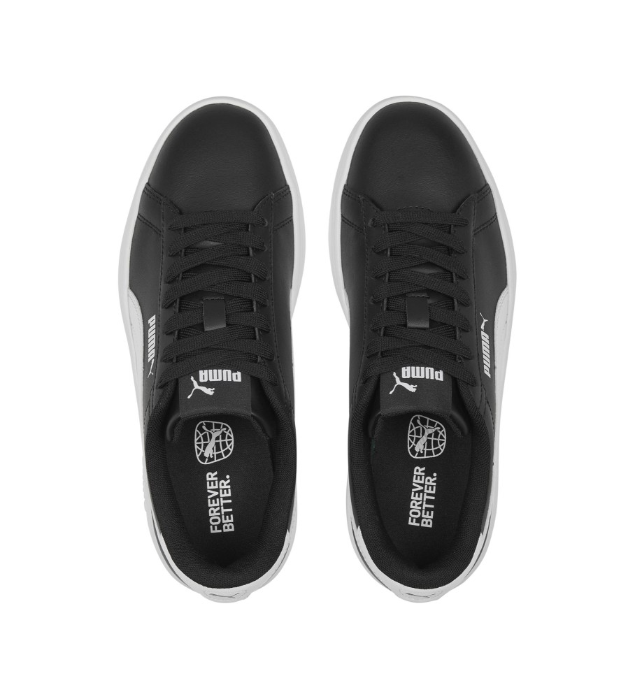 Tênis Puma Smash 3.0 de couro, preto