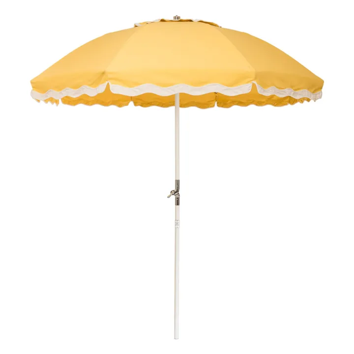 Business & Pleasure Co. Parasol festonné Beach Club | Jaune