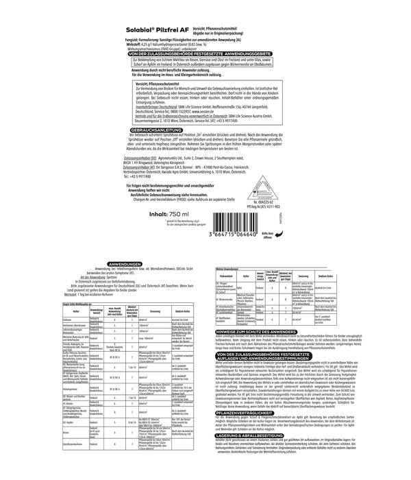 Solabiol® Pilzfrei AF, flüssig, 750 ml