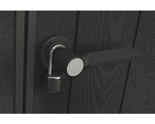 Keter Signature Ashwood Pent 9x7 tuinhuis inclusief vloer, 279 x 218 cm, antraciet/bruin