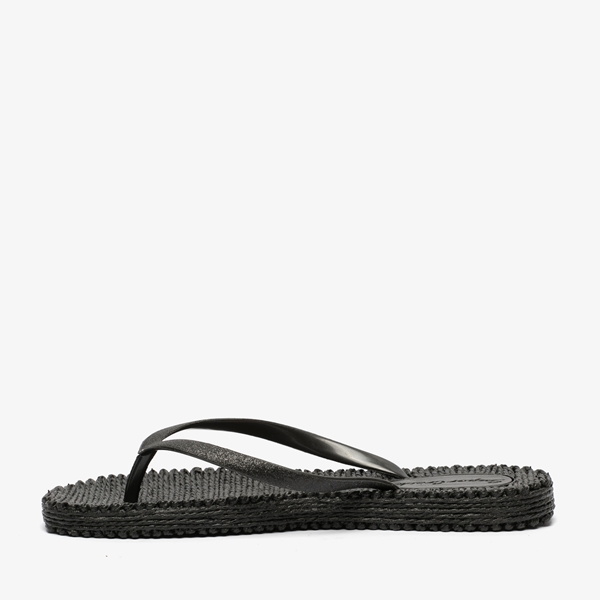 Supercracks dames teenslippers zwart