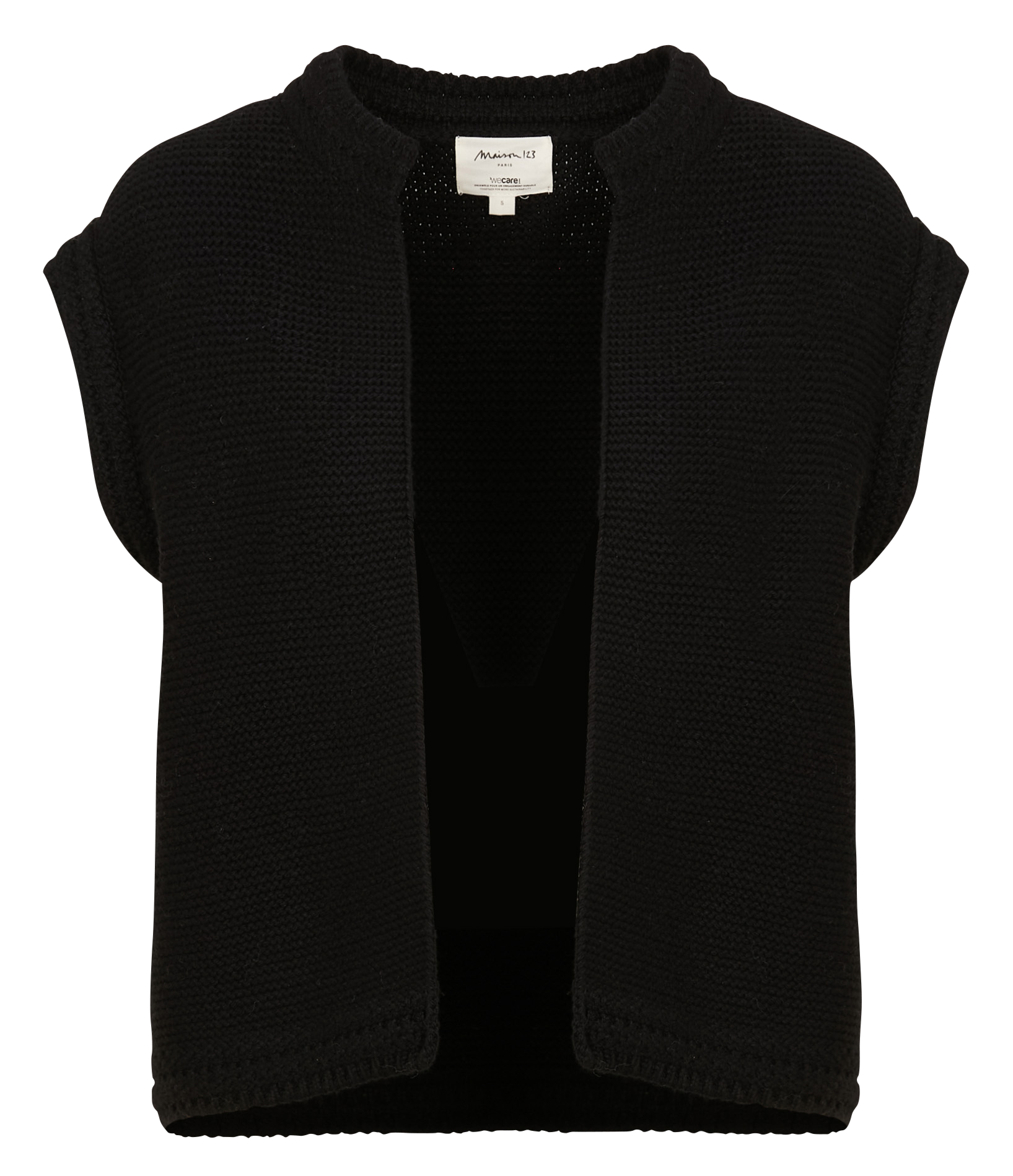 SONNY - Gilet sans manches en coton mélangé | Noir