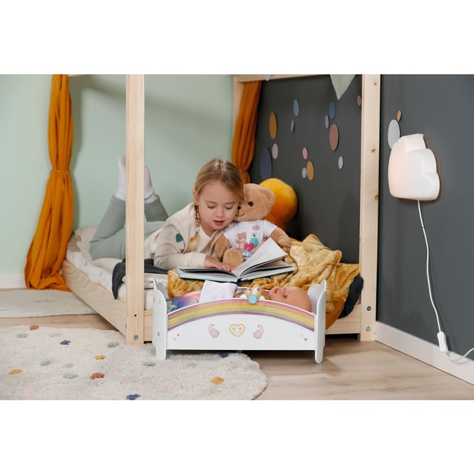 BABY born - Regenbogen Bett