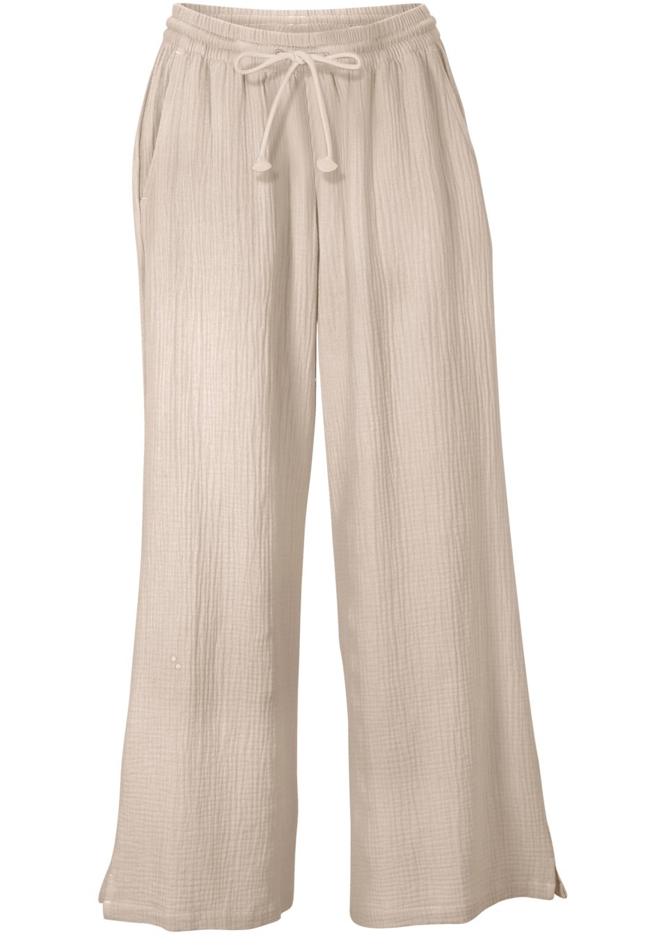 Pantalon palazzo en mousseline