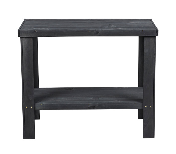 Bord m/hylde Georgia træ sort 90 x 45 x 74 cm