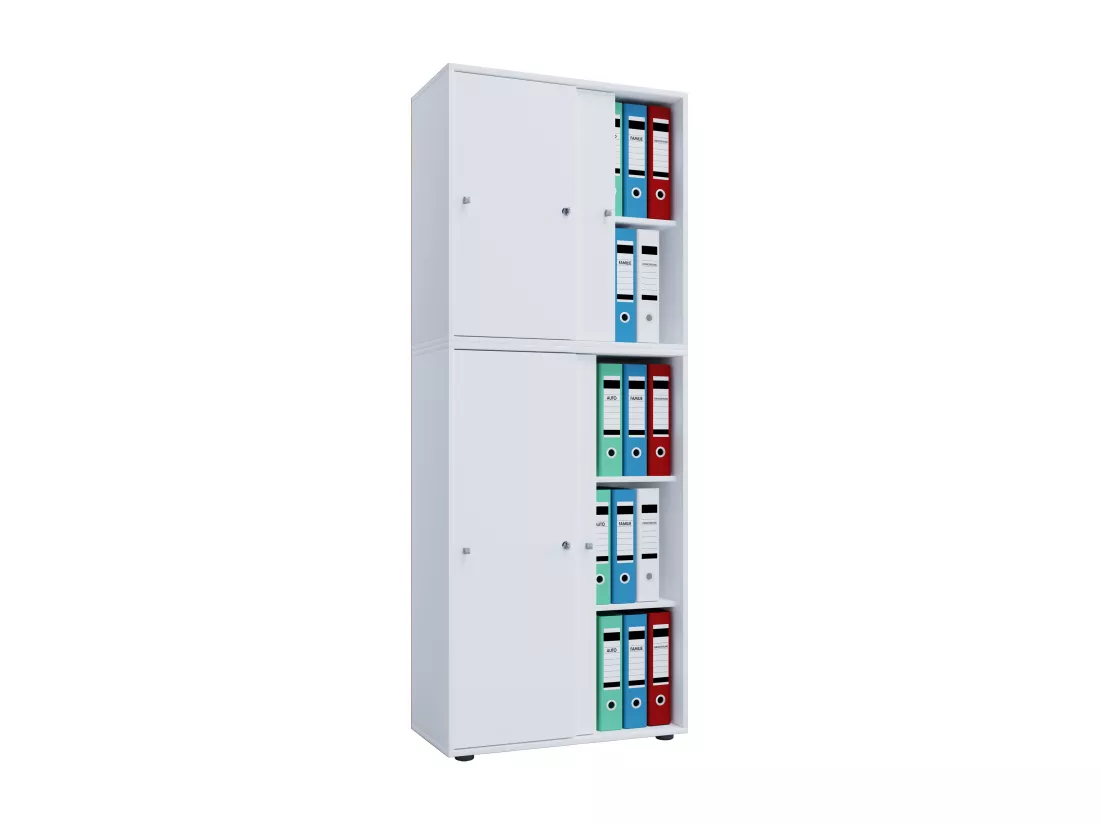 Armoire de bureau portes coulissantes Lona 5x