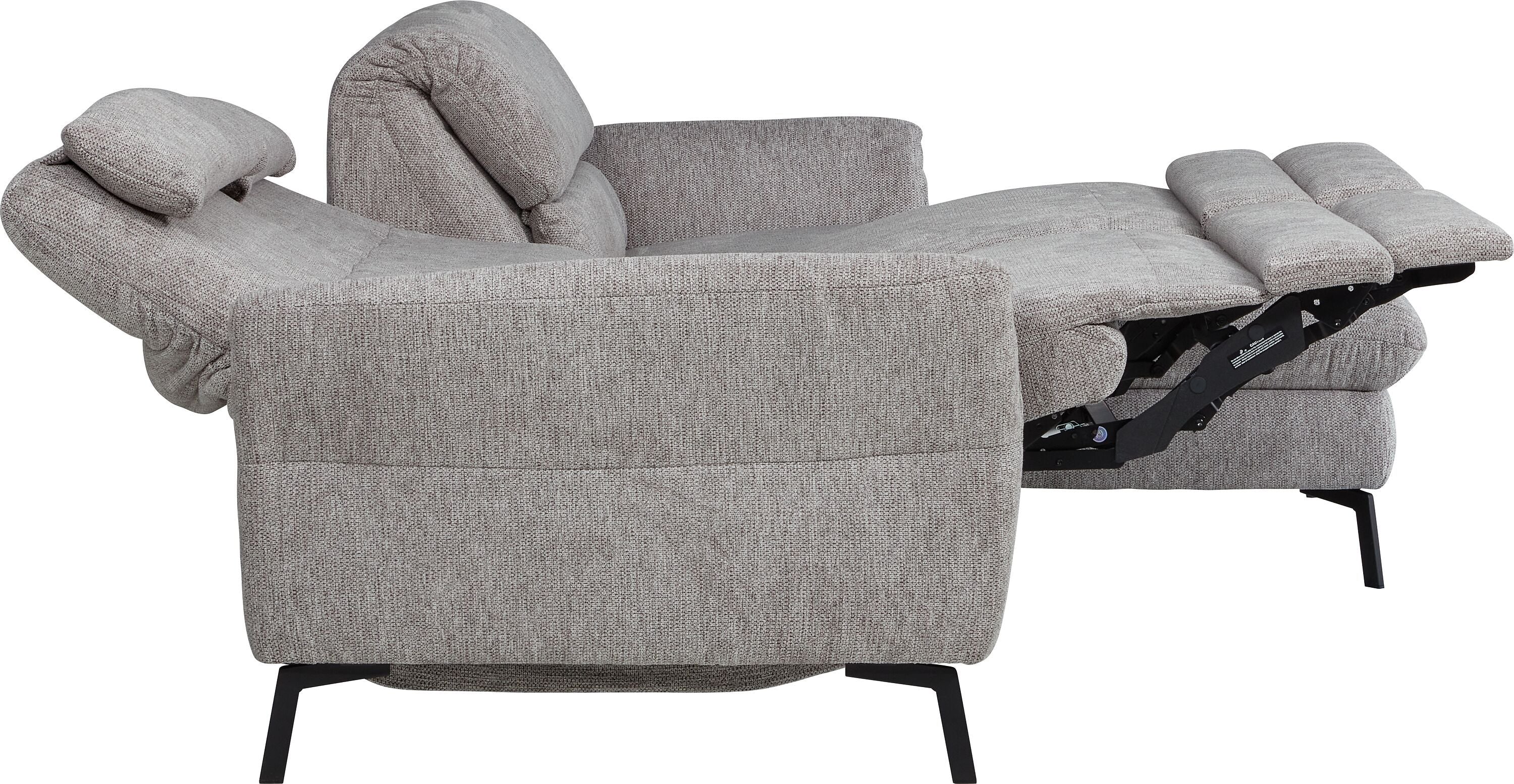 SEBO Ecksofa - Grau / B: 284.0 cm x T: 161.0 cm x H: 84.0 cm