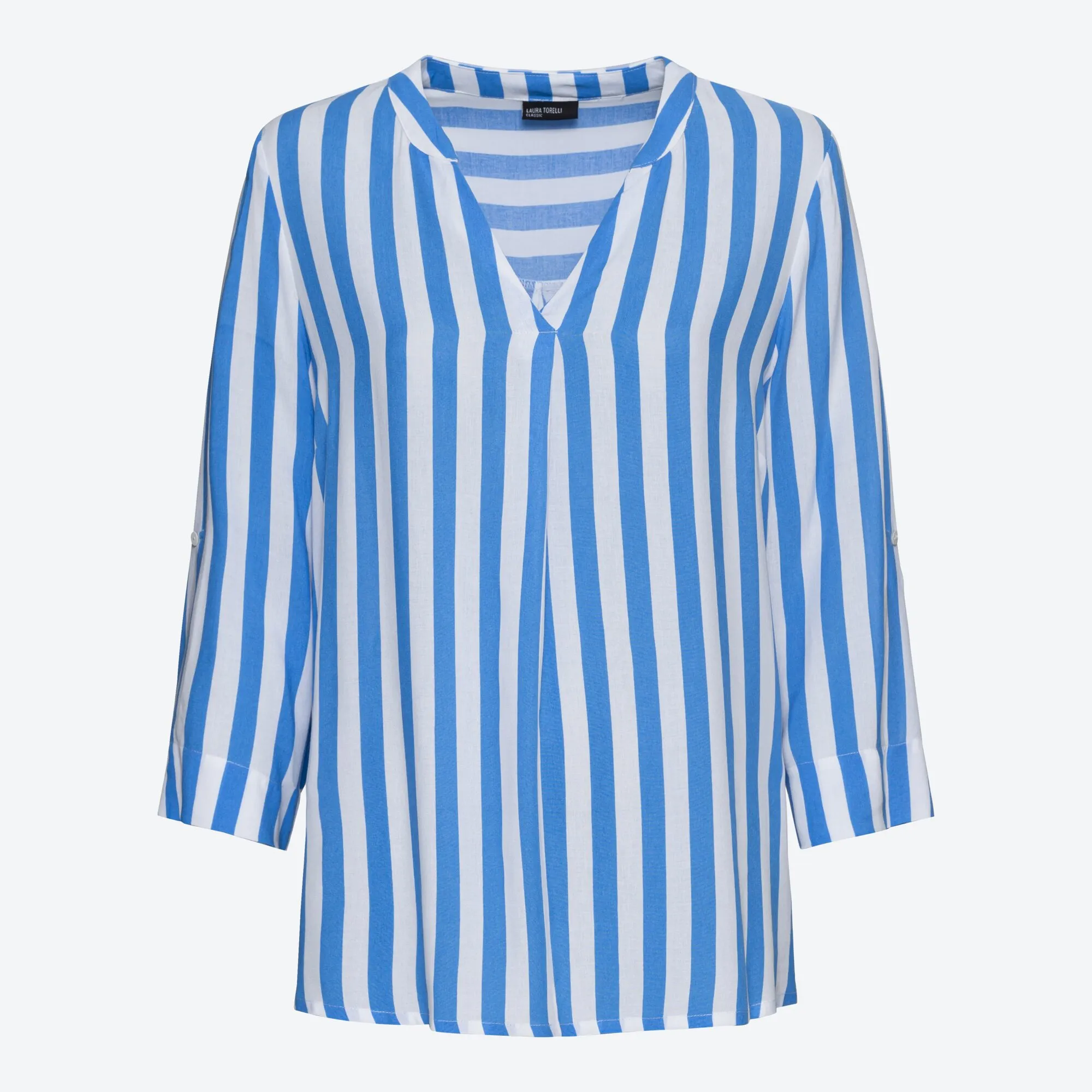 Damen-Bluse mit Längsstreifen