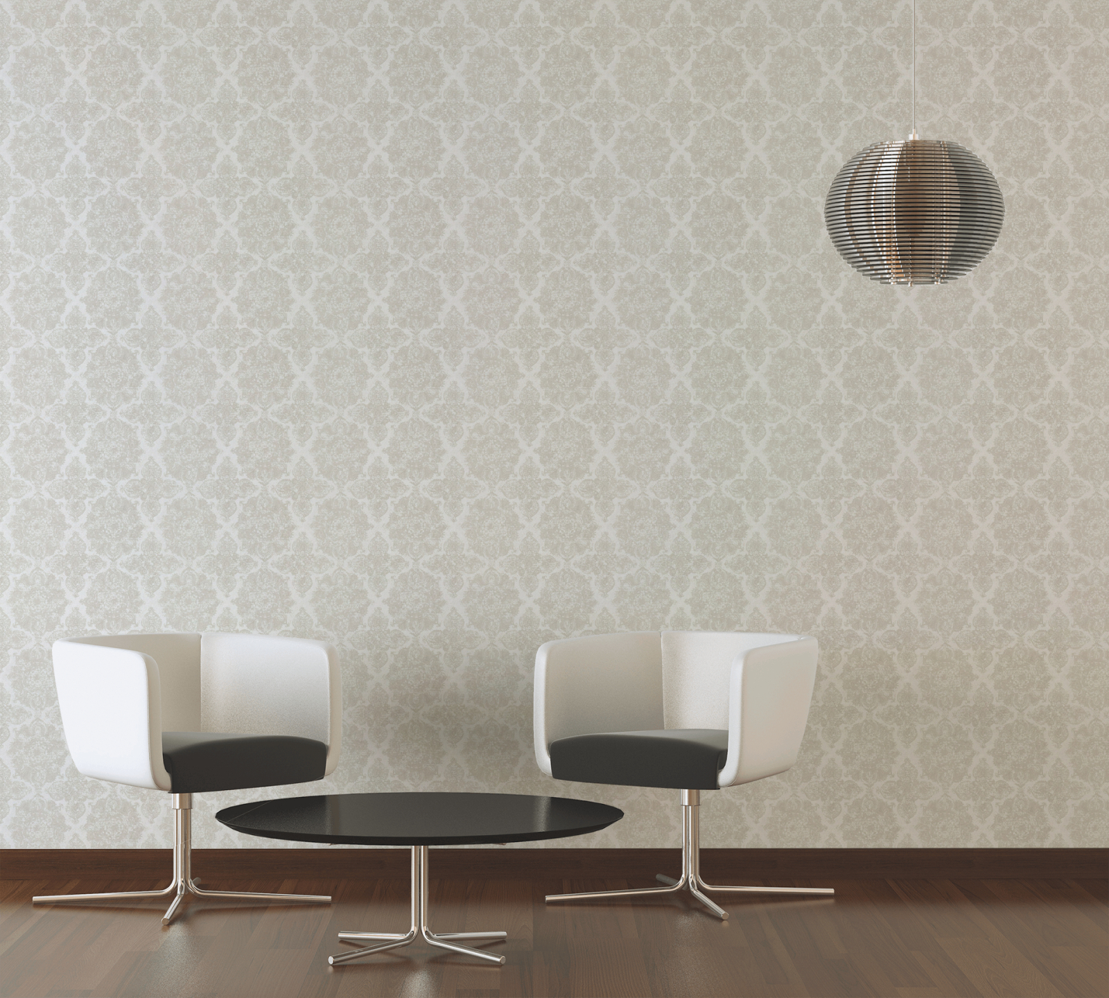 Vliestapete - BOHO LOVE - Ornamente - metallic-beige-grau - 10 Meter