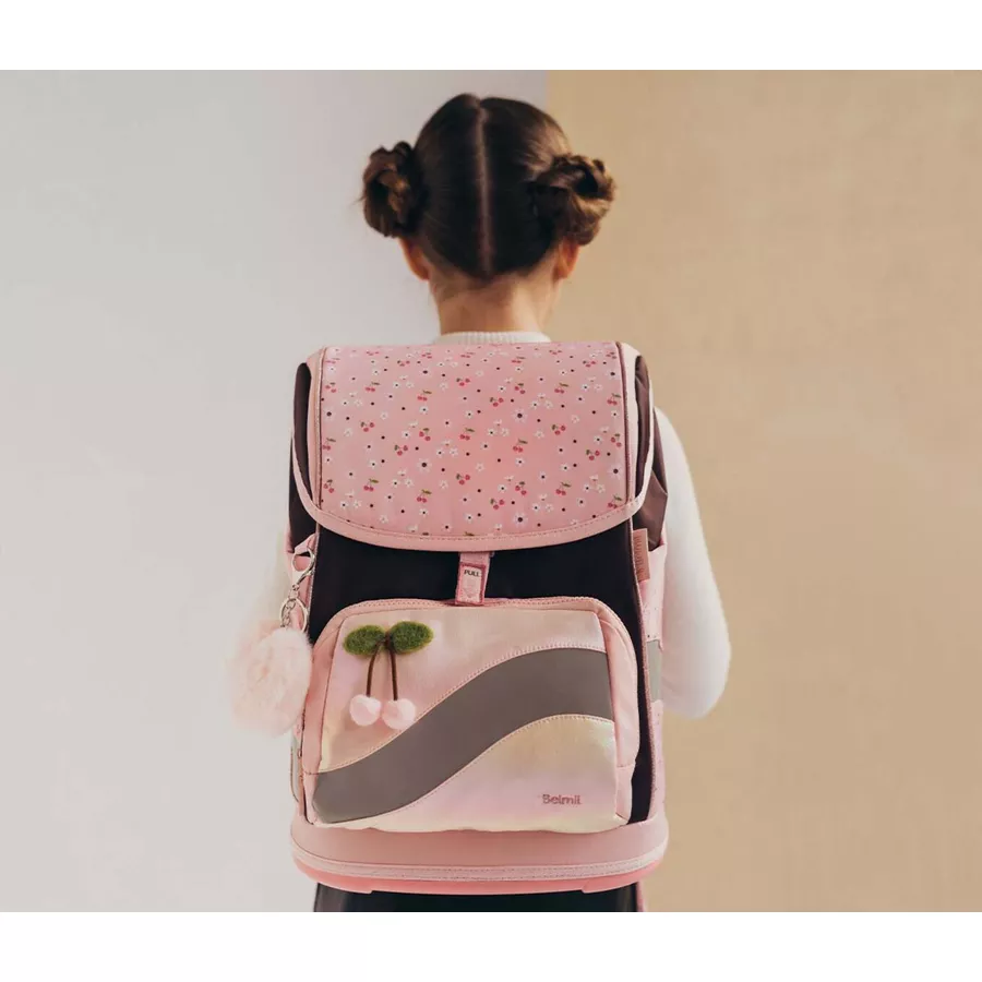 Belmil Schulranzen Premium Smarty Plus Set 5-teilig Cherry Blossom