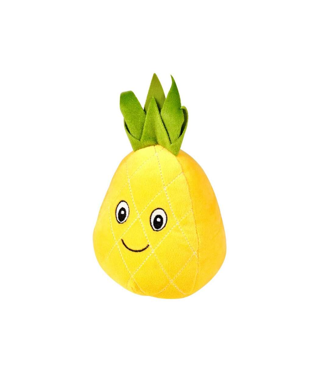Paris Prix - Peluche Pour Chien ananas 20cm Jaune