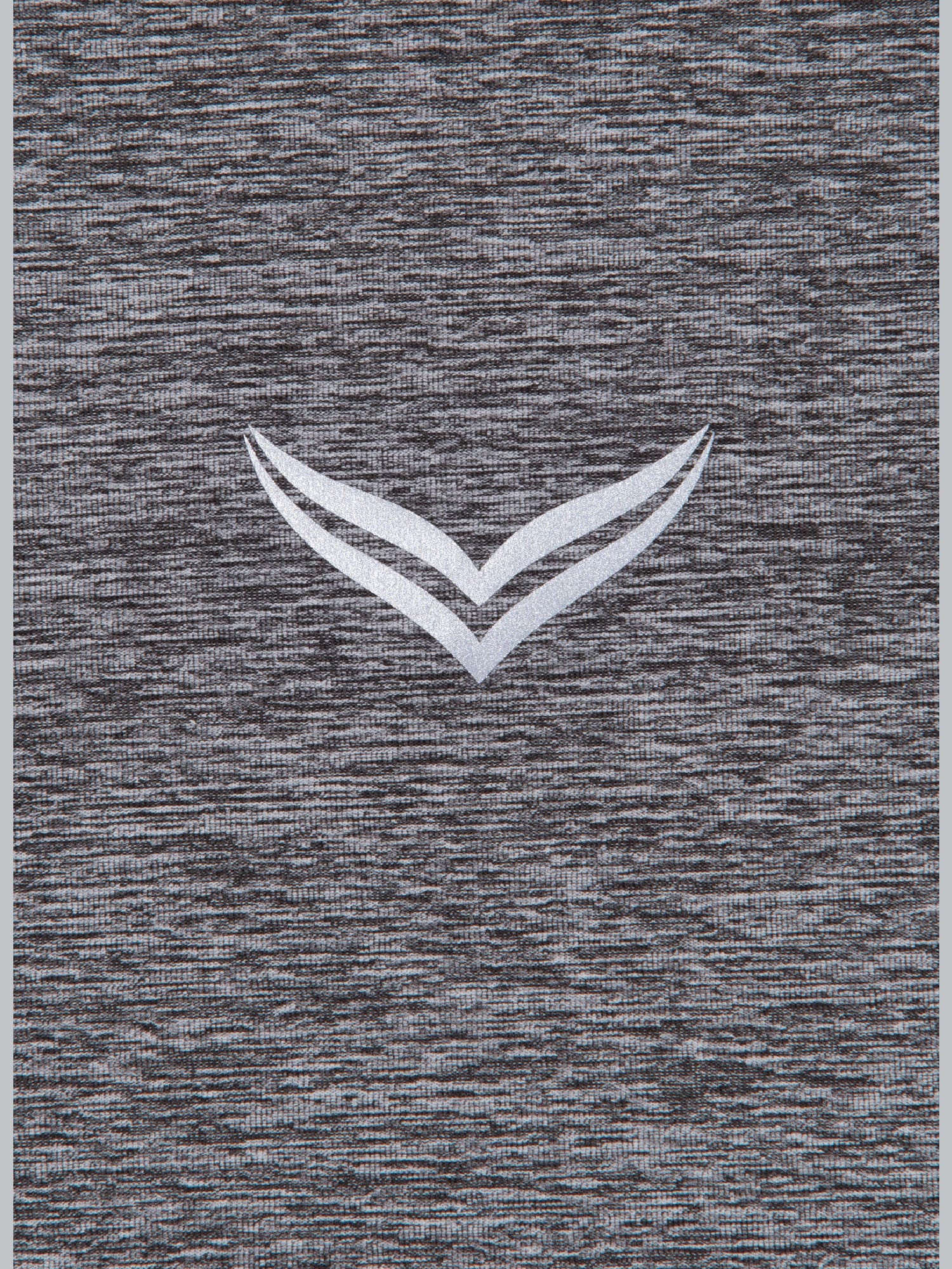 Sportshirt in Melange-Optik Schwarz/bunt