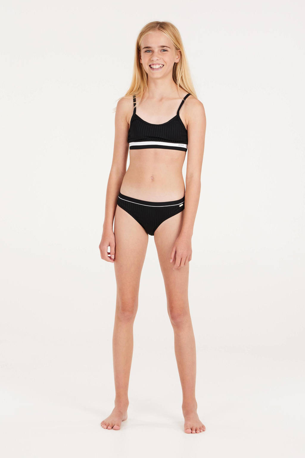 crop bikini PRTROSY JR zwart/wit