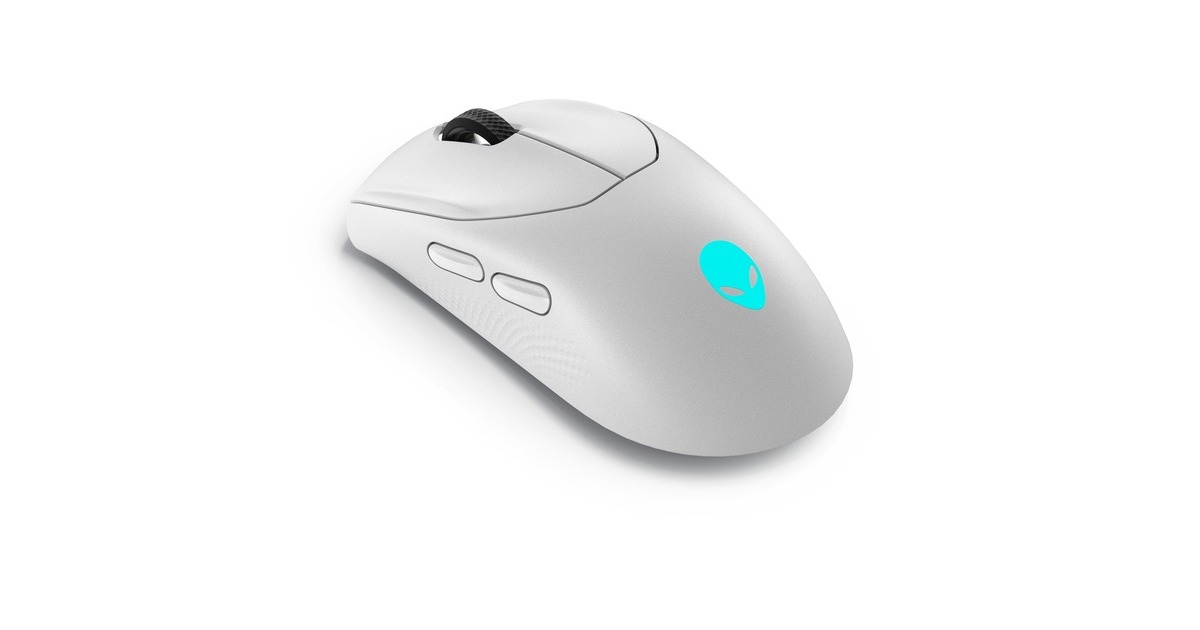 AlienwareTri-Mode draadloze gamingmuis - AW720M  (Wit, 26.000 DPI, 2,4 GHz / Bluetooth / USB-C)