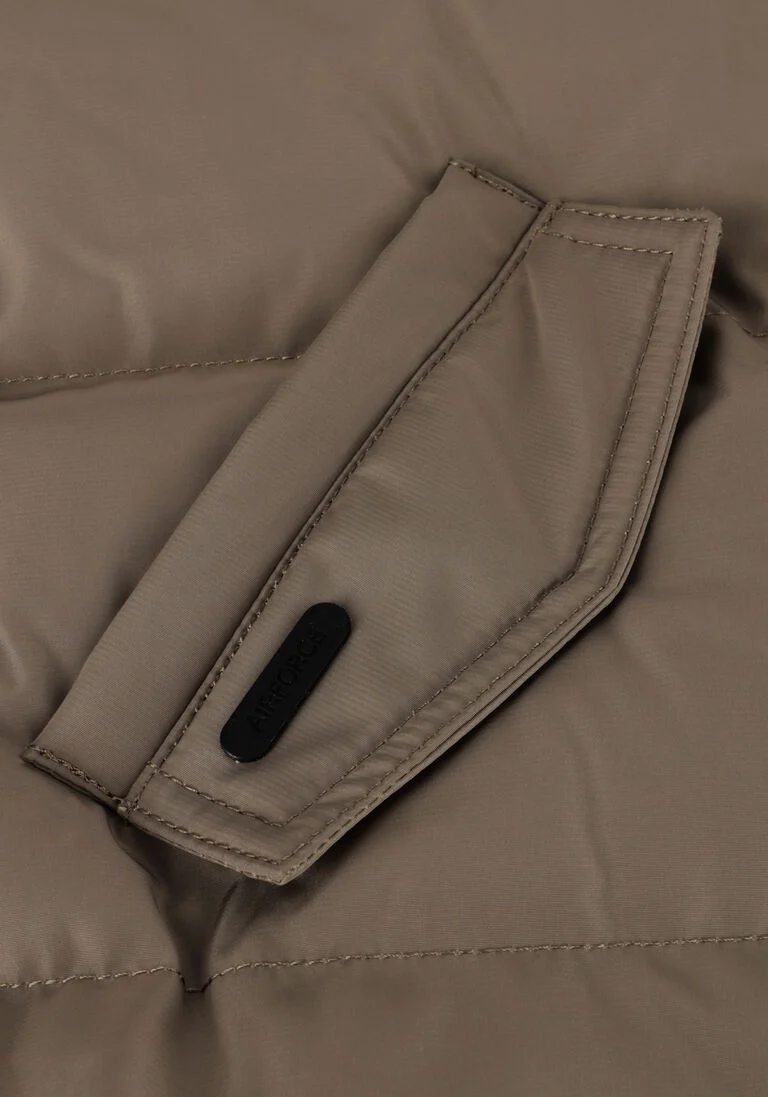 AIRFORCE beige airforce gewatteerde jas frg0623