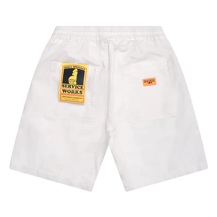 Service Works Short Canvas Chef Coton Bio | Ecru