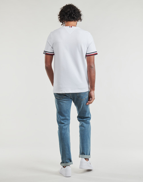 Tommy Hilfiger - MONOTYPE BOLD GSTIPPING TEE - Blanc