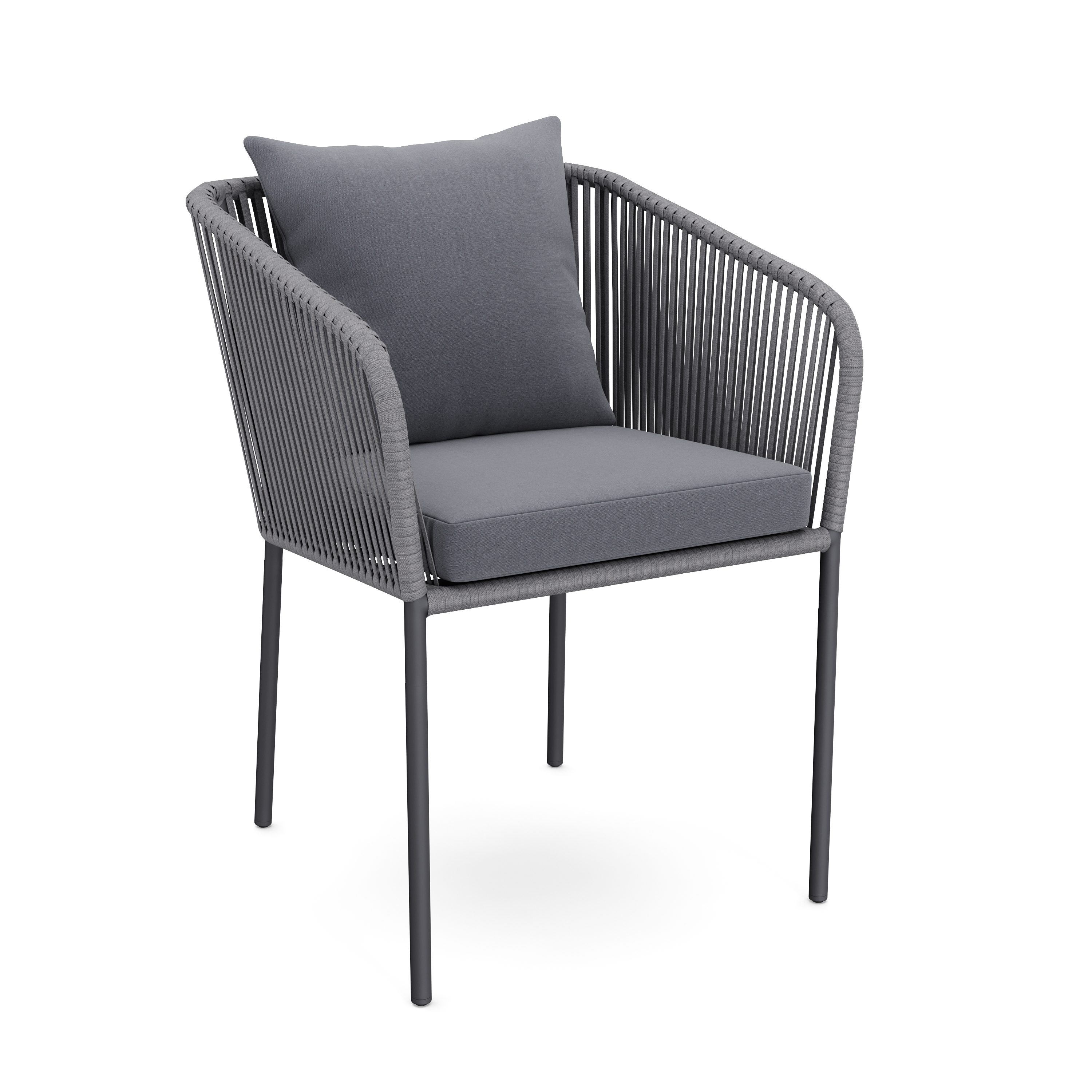 Gartenmöbel Set MARCELLO 7-teilig anthrazit