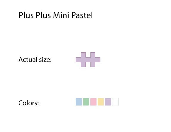 Plus Plus - Mini Pastel - 600 stk