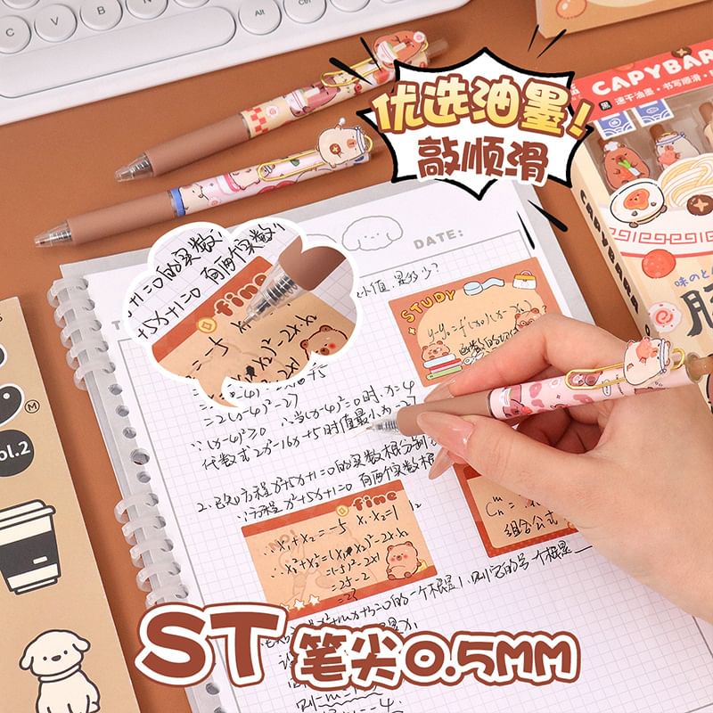 Eranso - Set van 4: Capybara Pen (Diverse ontwerpen)