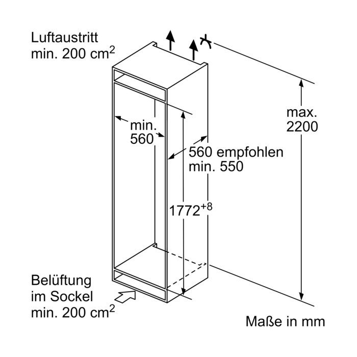 Siemens Einbau-Kühl-Gefrier-Kombination iQ300 KI87VVSE0