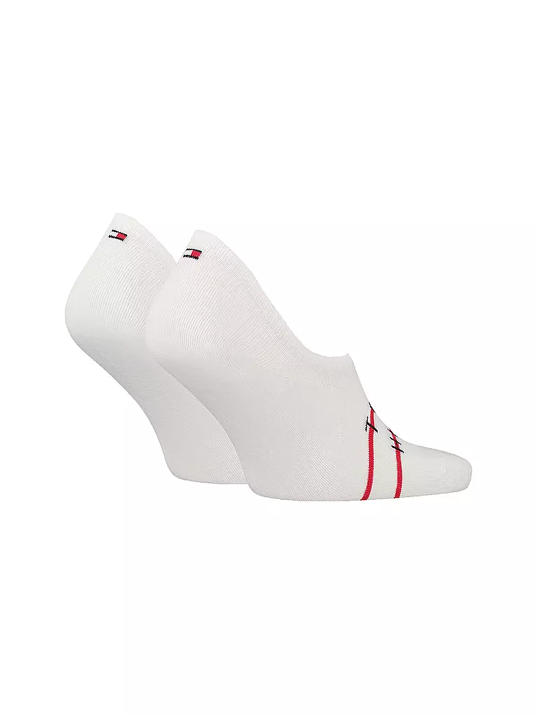 TOMMY HILFIGER Herren Füsslinge 2er Pkg white  weiss