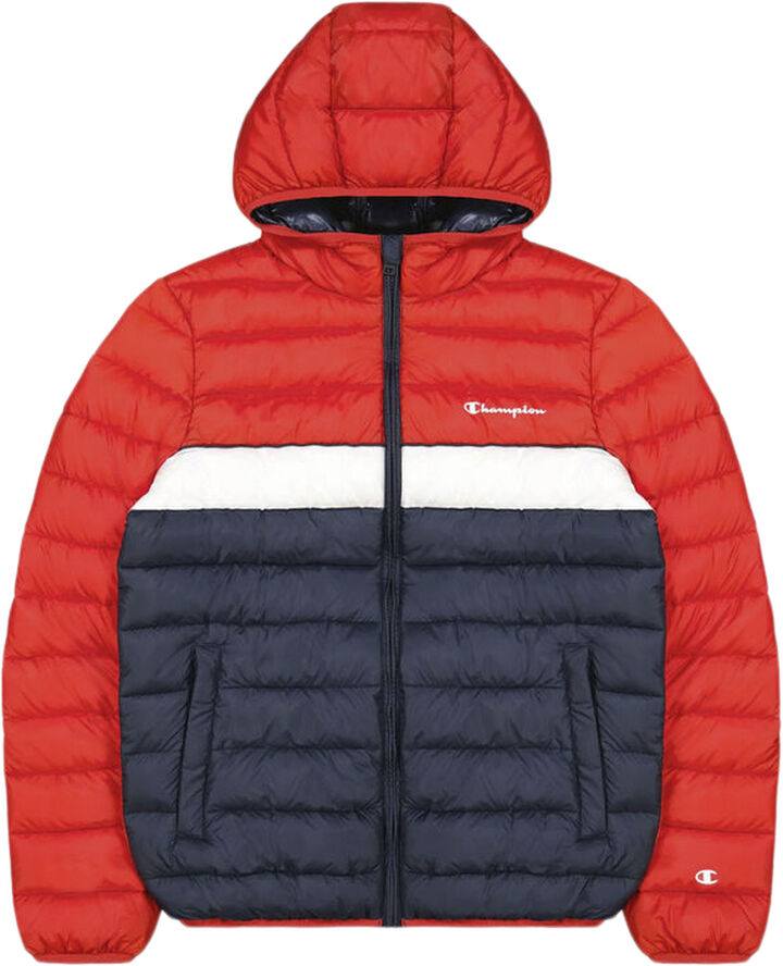 Champion Stripe Padded Hooded jakke Orange