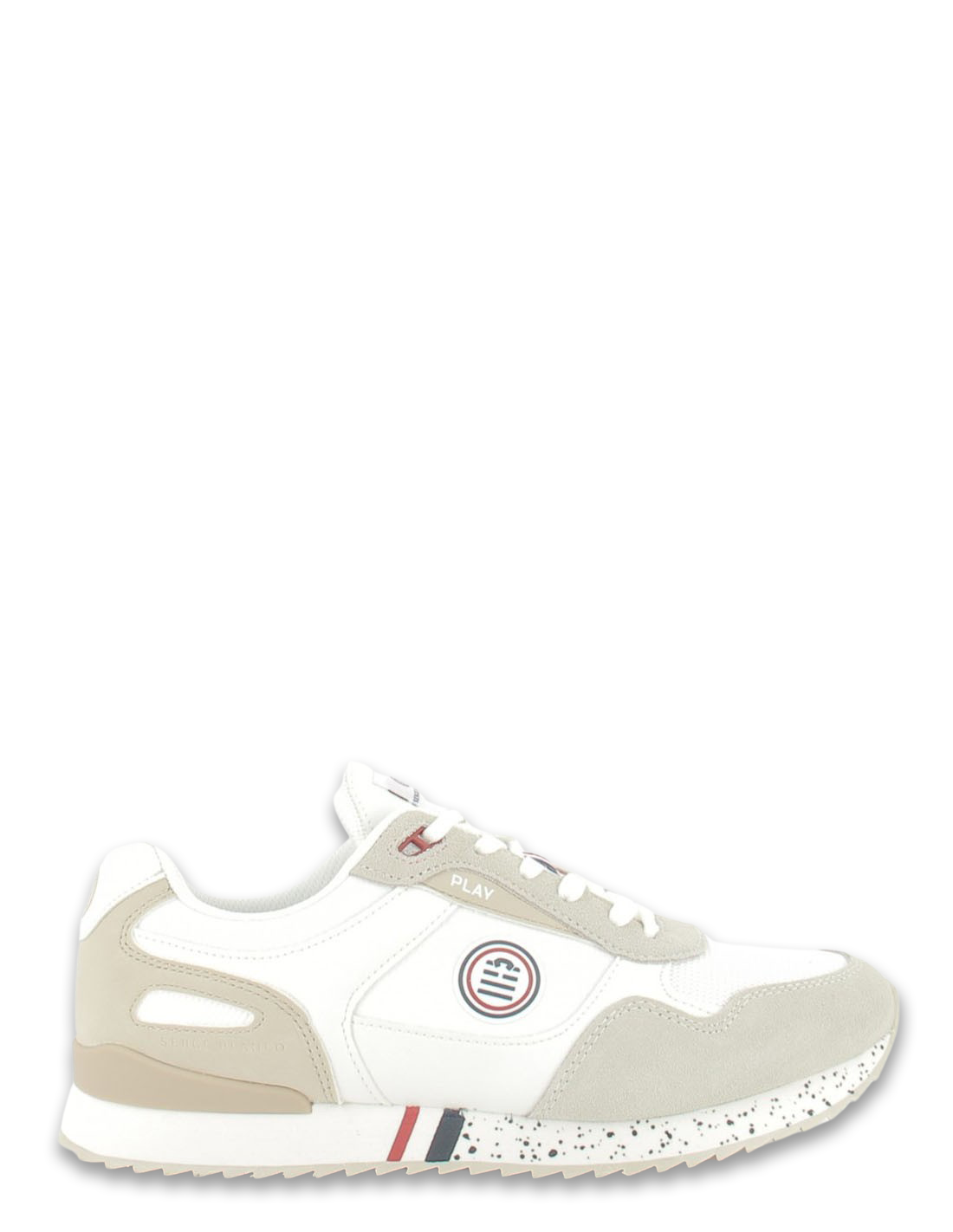 serge blanco baskets de ville homme cha1914p-1 blanc/beige