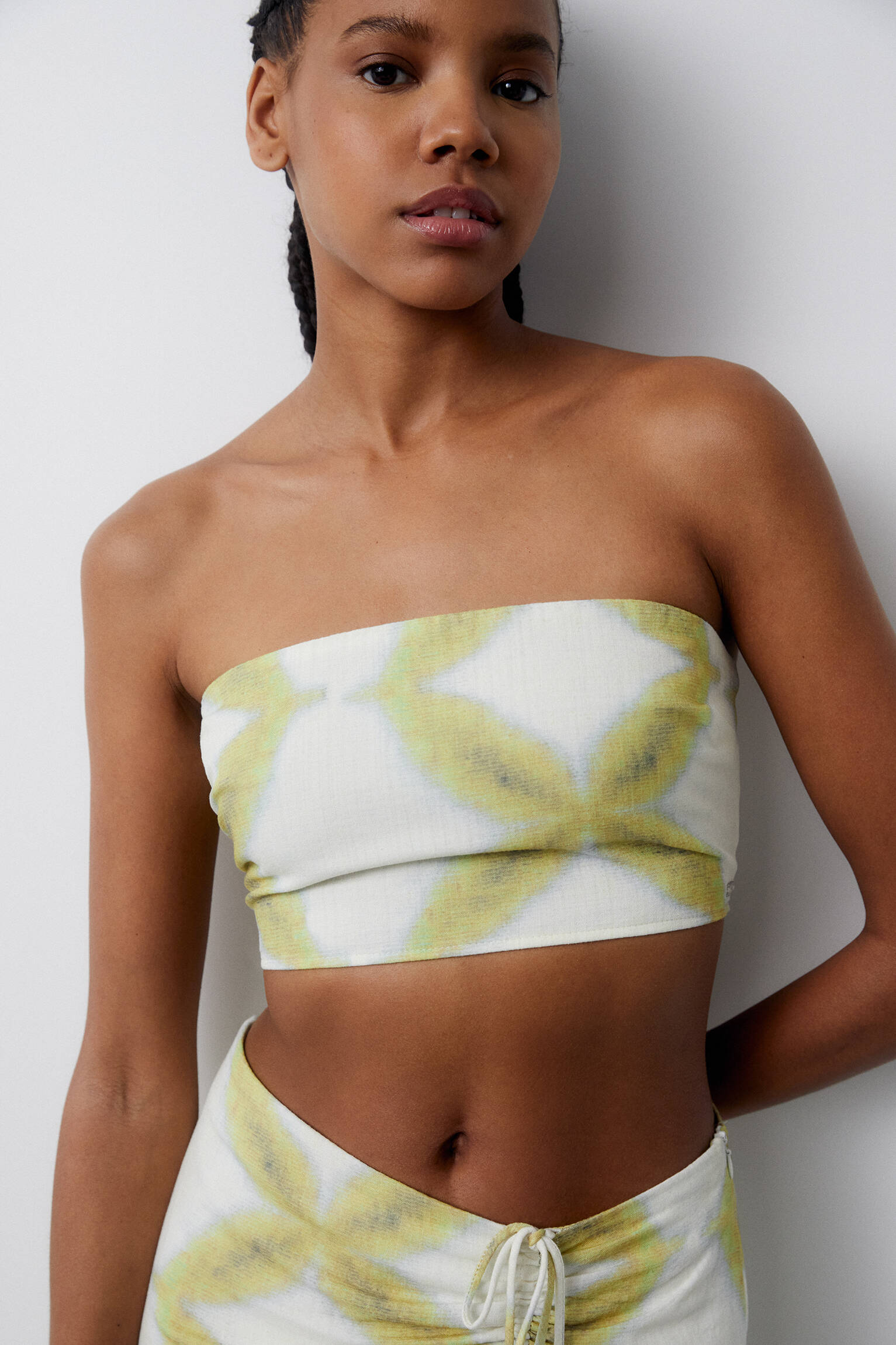 Top bandeau estampado - Lima