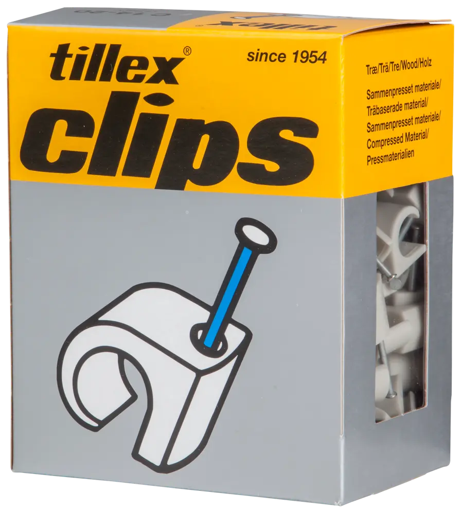 Tillex Skrueclips 18-22 mm - hvid