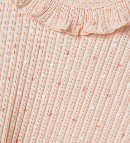 Lil' Atelier Kleid - Rib - NmfHulla - Peach Blush