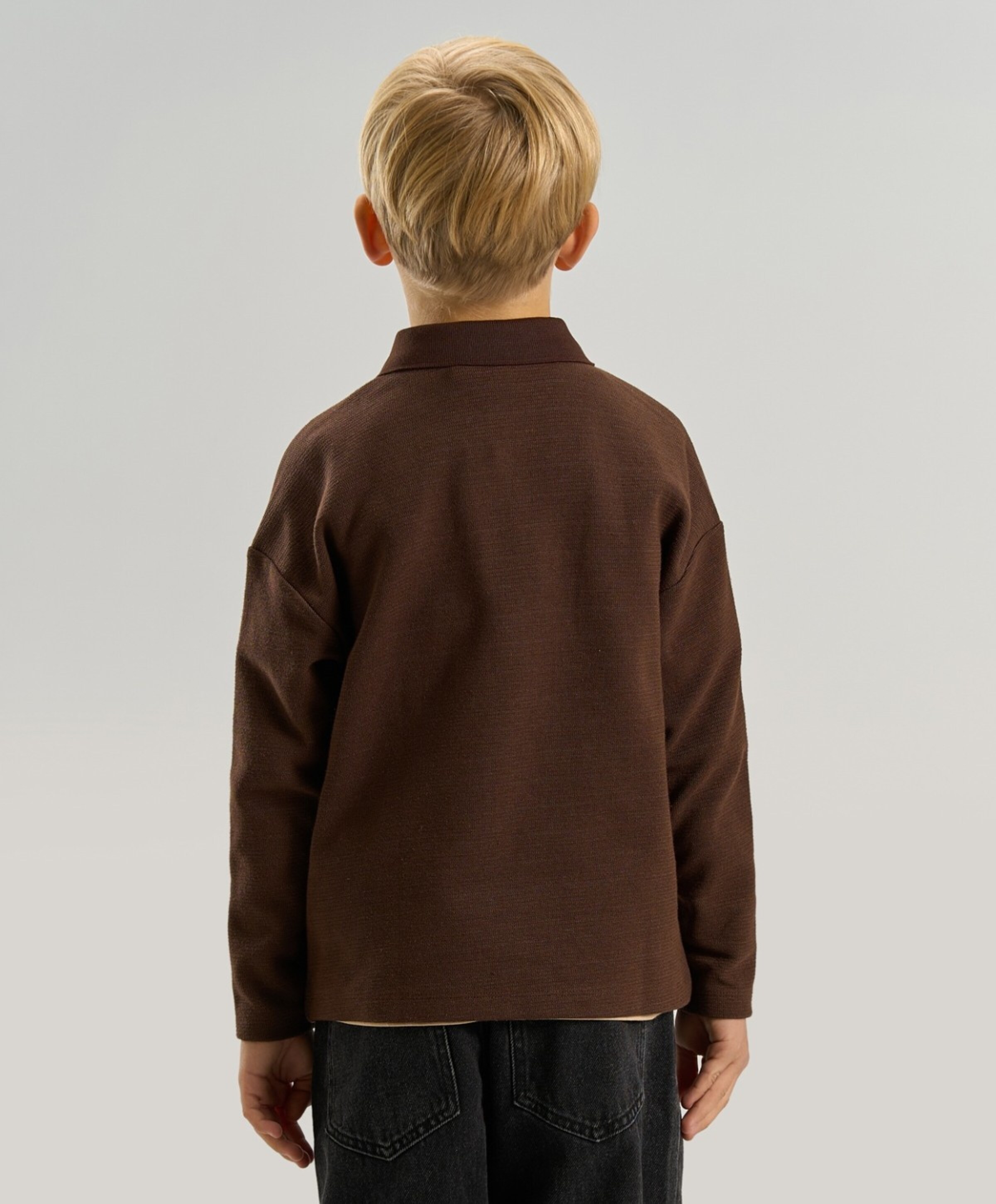 THE NEW Jongens polo bruin