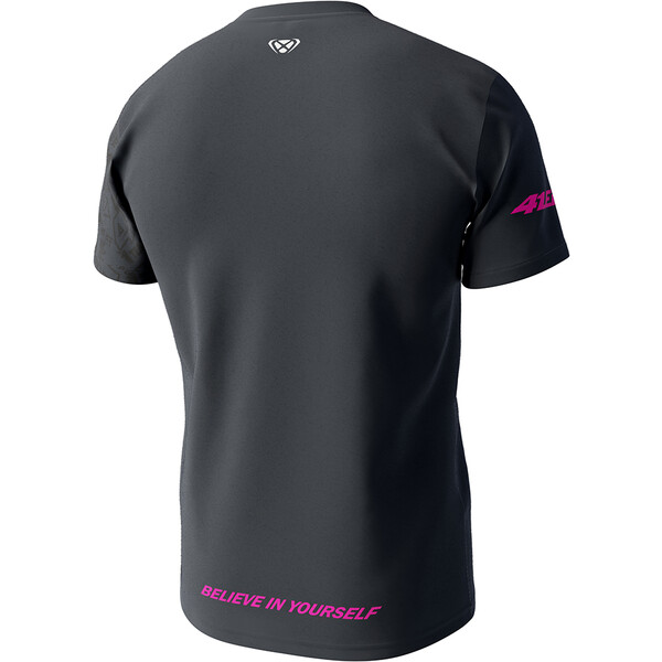 Ixon - T-shirt Aleix Espargaro 23 N°1 Anthracite / Rose