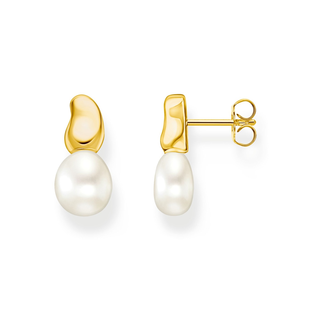 Thomas Sabo Bold Elegance Ohrstecker mit Perlen Natural Beauty vergoldet