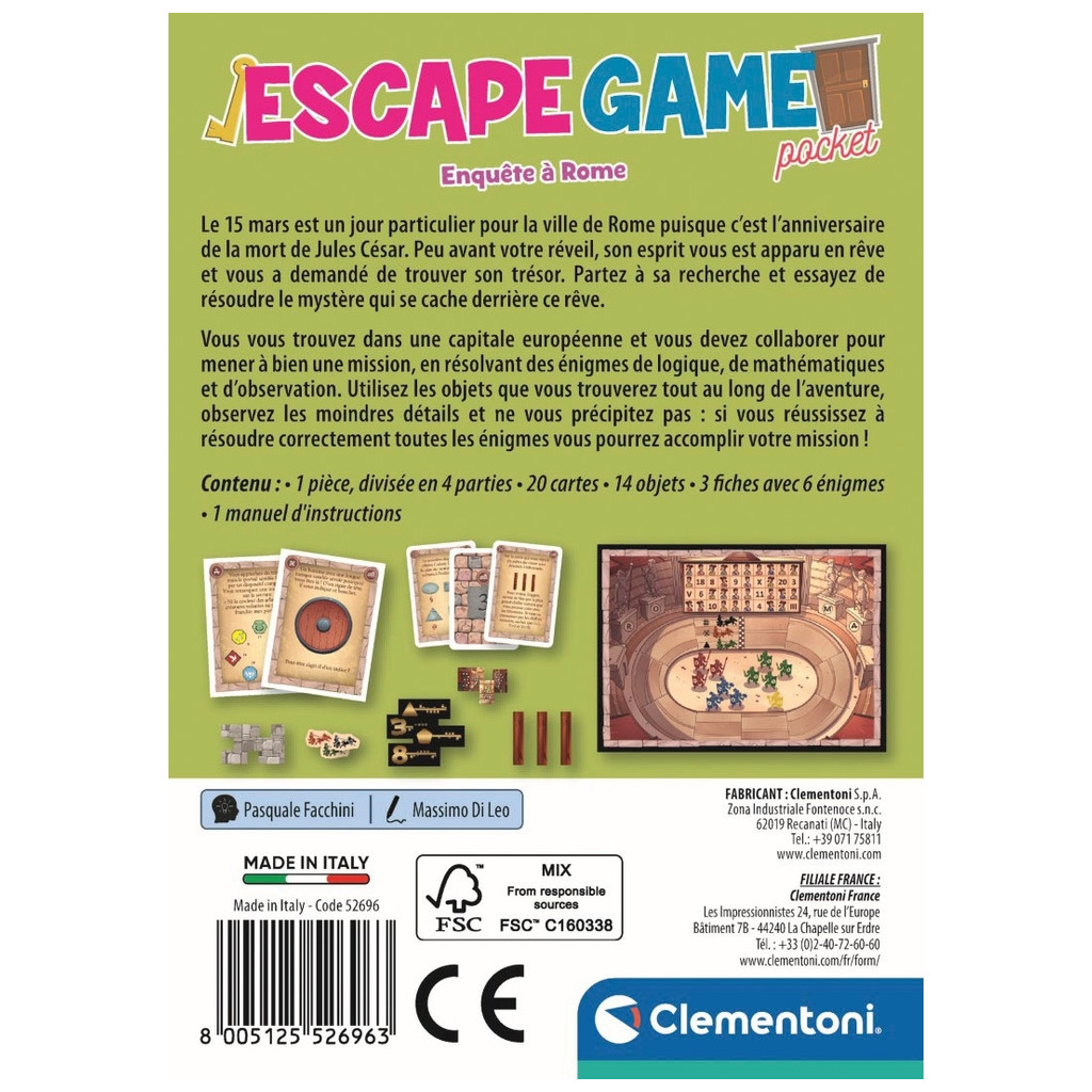 Escape Game Pocket - Enquête à Rome