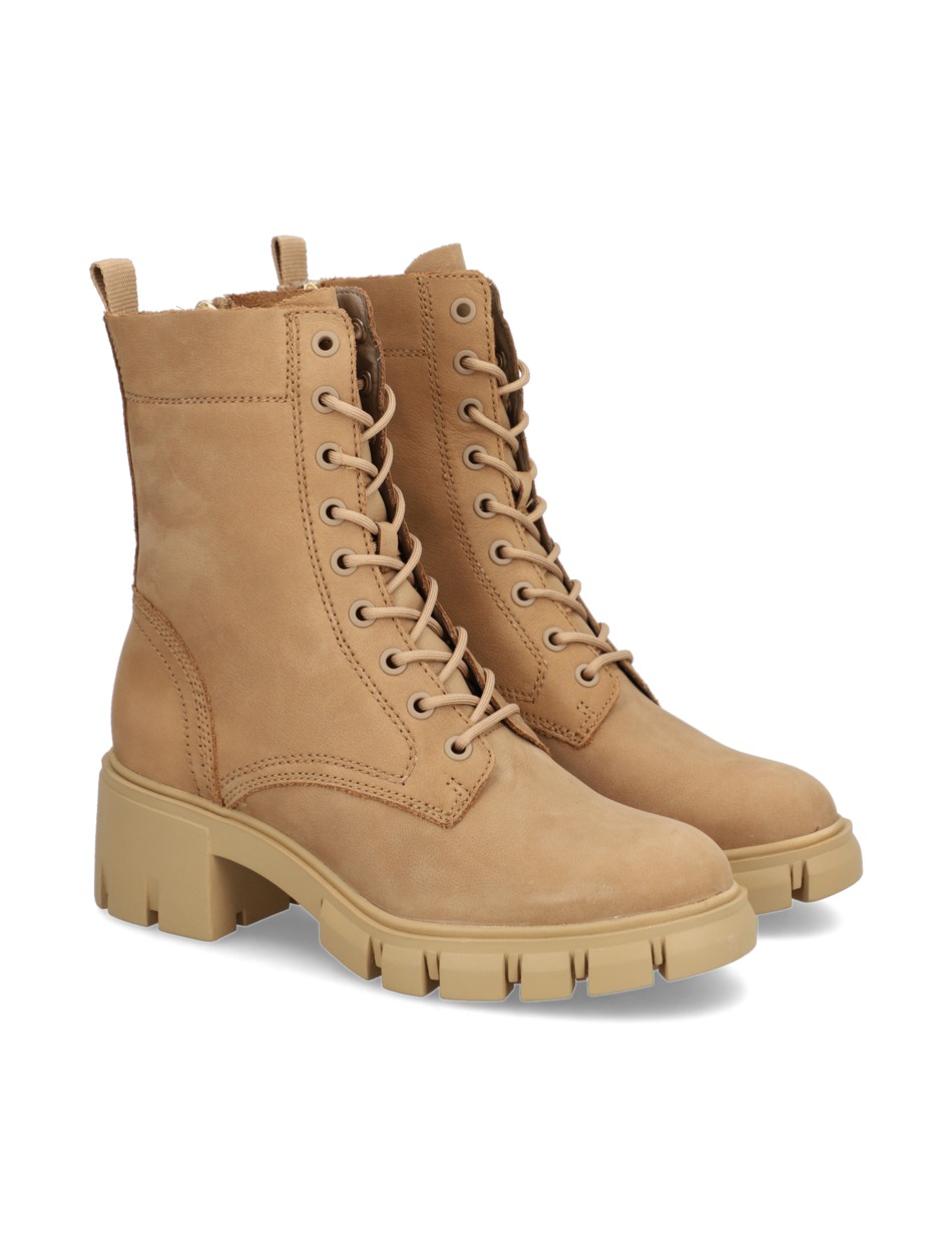Veloursleder Schnürboot