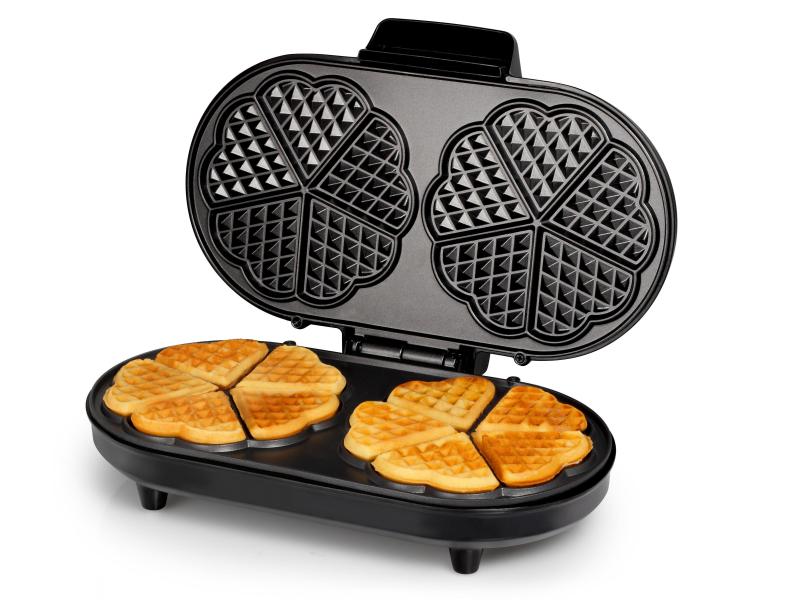 Tristar Waffeleisen WF-2120 Waffeleisen aus Edelstahl und Kunststoff, silber/schwarz