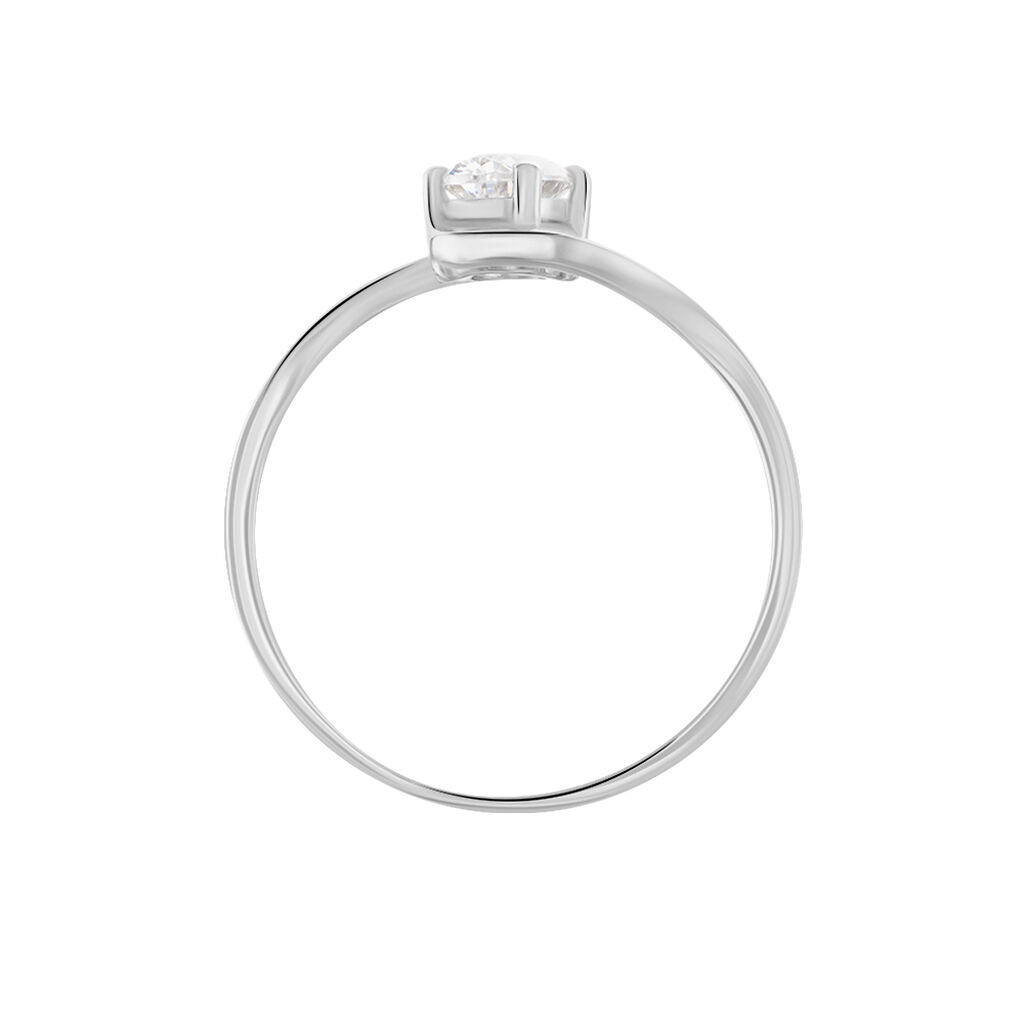 Bague Coronille Or Blanc Oxyde