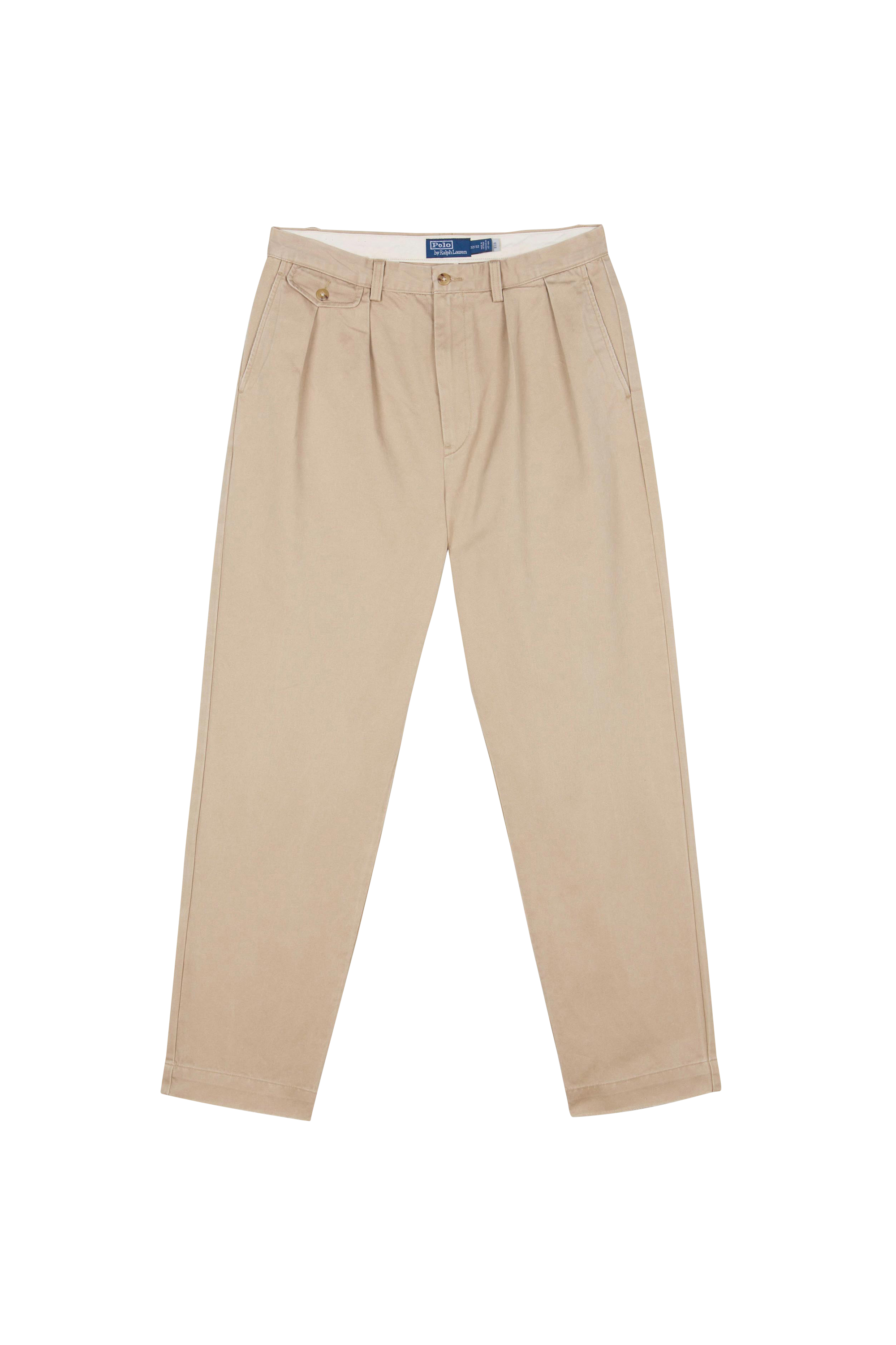 POLO RALPH LAUREN Pantalon droit  Whitman Relaxed Fit Pleated Chino Pant Beige