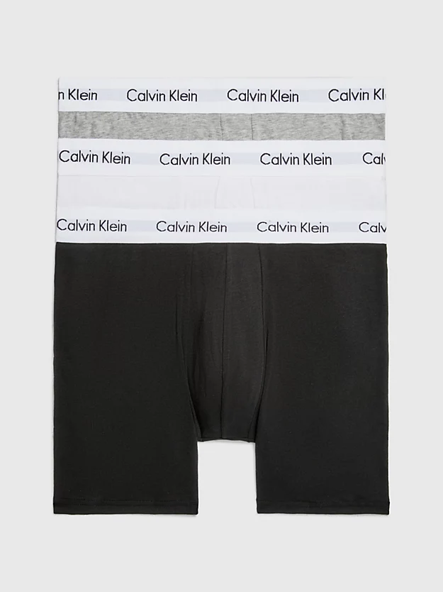Pacote com 3 Cuecas Boxer Longas - Algodão Elástico