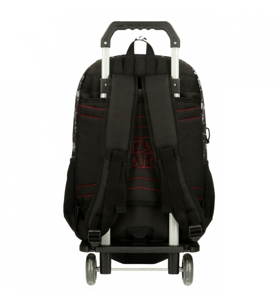 Joumma Bags Mochila escolar Star Wars Space mission Doble Compartimento con carro negro