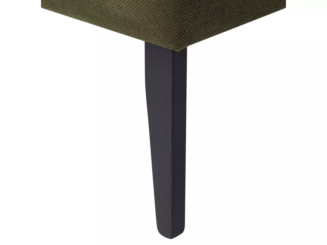 Divan côté droite en tissu vert olive BIARRITZ