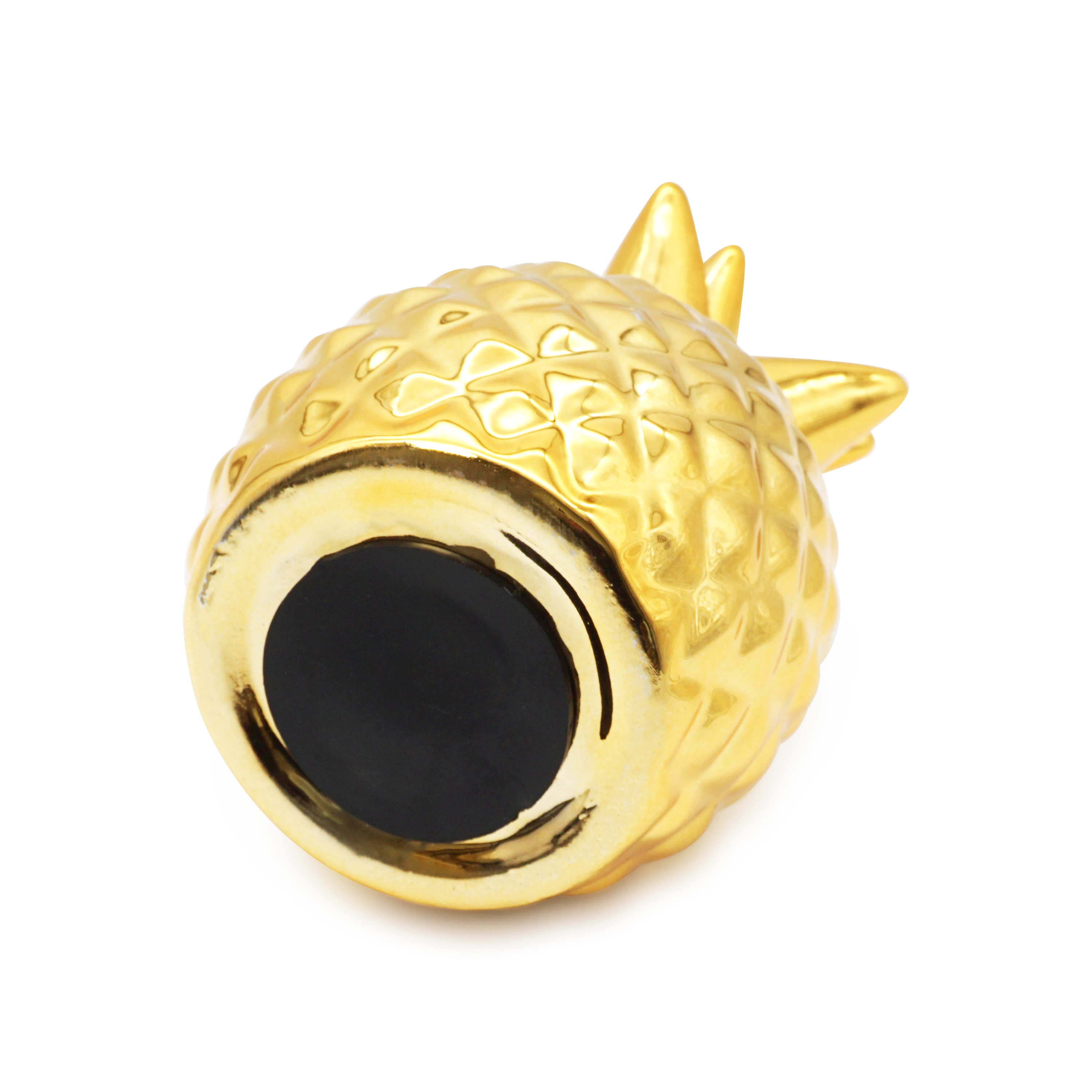 (13x9cm) Ananas Sparkasse Home Accessoire Geschenkidee Deko Spardose - Gold