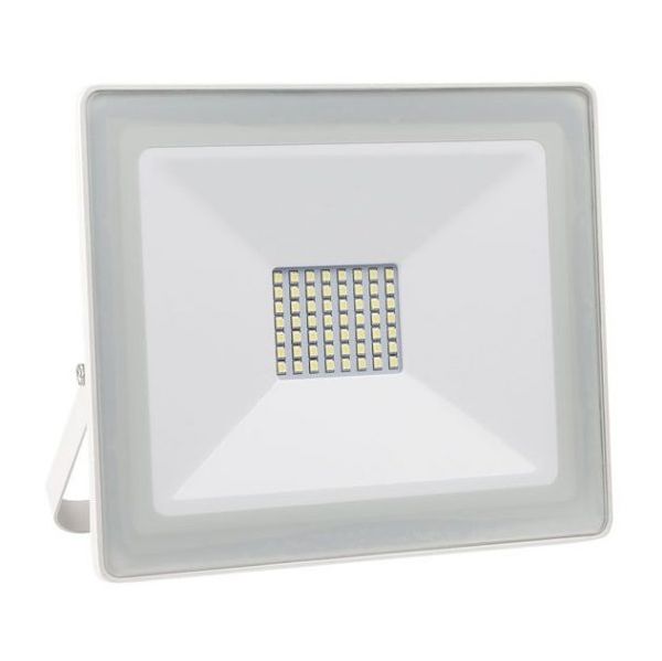 Projector led Slim IP65 220VAC Branco F. 6000K 50W (branco) - PROJ-WH-LED-50W-6K