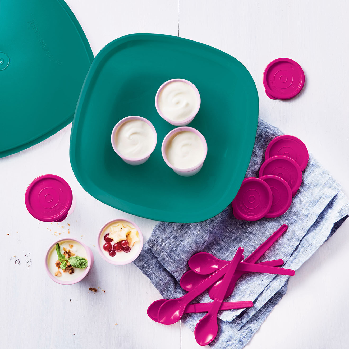 Tupperware Yaourtière Mysterious verte - 6 pots