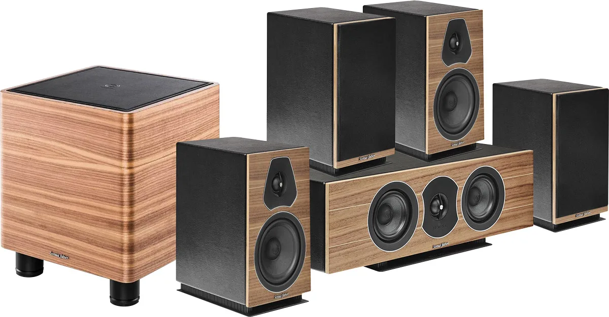 Lumina I System 5.1 Noyer Packs enceintes grand spectacle