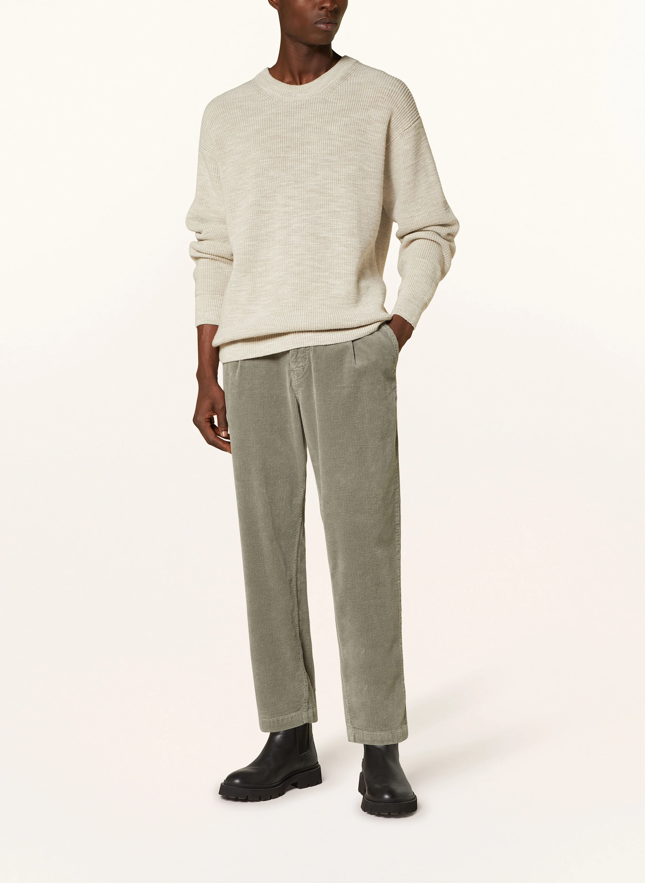 BOSS Cordchino SHYNE Slim Fit mit verkürzter Beinlänge