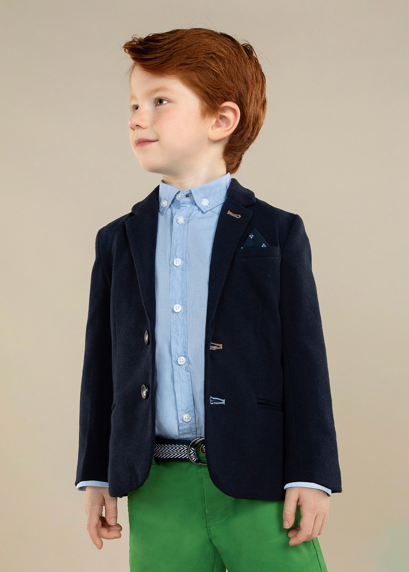 Blazer de malha para menino